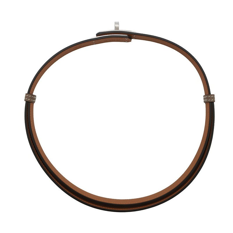 エルメス ケリーベルト エトゥープ/シルバー金具 エプソン W刻印 HERMES べルト