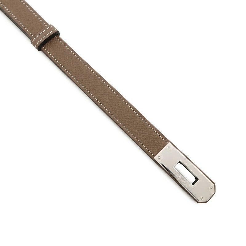 エルメス ケリーベルト エトゥープ/シルバー金具 エプソン W刻印 HERMES べルト