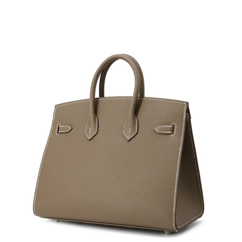 エルメス バーキン25 セリエ エトゥープ/シルバー金具 エプソン W刻印 HERMES Birkin ハンドバッグ