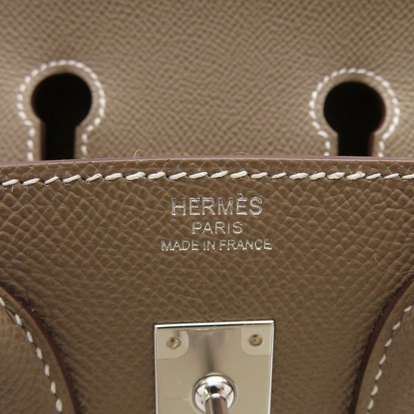 エルメス バーキン25 セリエ エトゥープ/シルバー金具 エプソン W刻印 HERMES Birkin ハンドバッグ