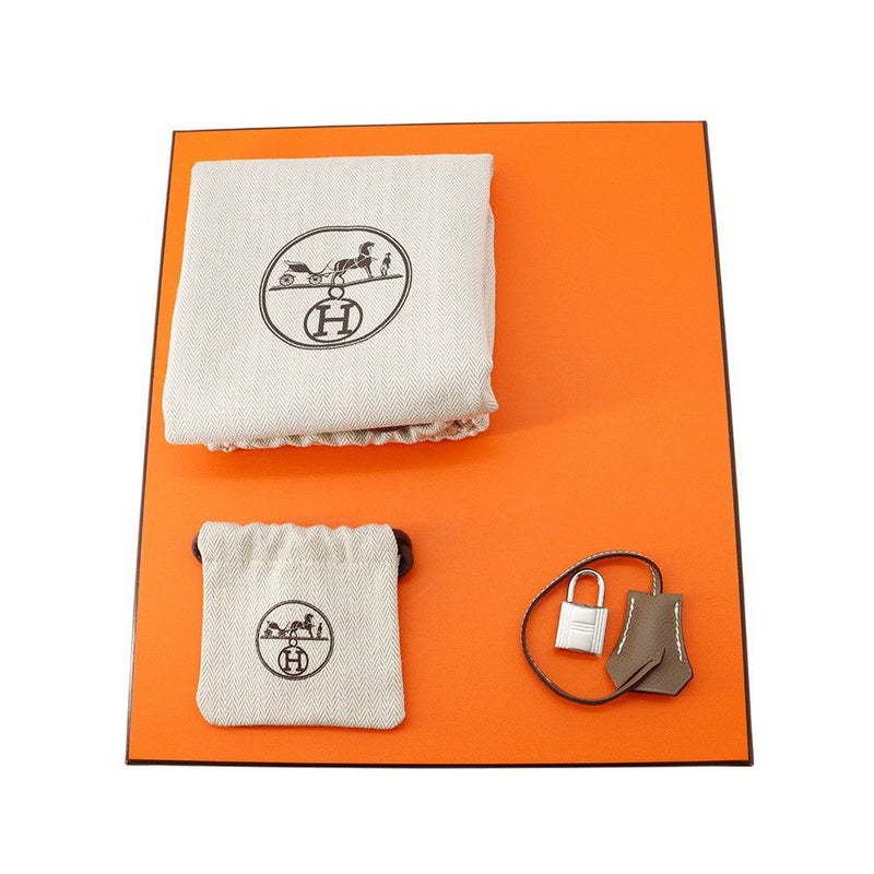 エルメス バーキン25 セリエ エトゥープ/シルバー金具 エプソン W刻印 HERMES Birkin ハンドバッグ