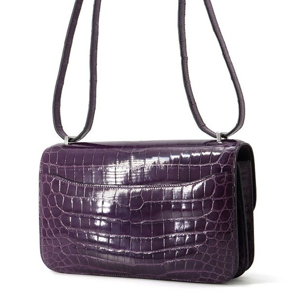 エルメス コンスタンス エラン カシス/シルバー金具 二ロティカスシャイン □R刻印 HERMES 2way