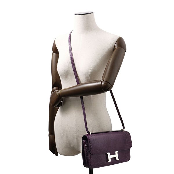 エルメス コンスタンス エラン カシス/シルバー金具 二ロティカスシャイン □R刻印 HERMES 2way