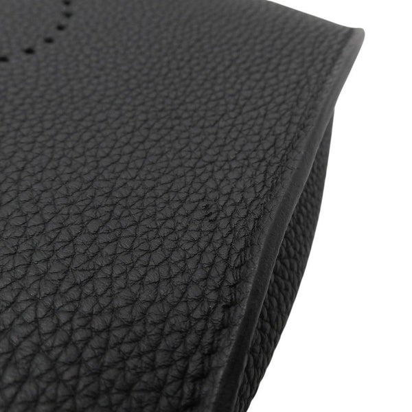 エルメス ショルダーバッグ ヴィドポッシュ ブラック/シルバー金具 トゴ B刻印 HERMES 黒