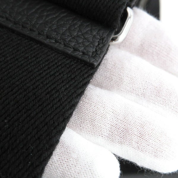 エルメス ショルダーバッグ ヴィドポッシュ ブラック/シルバー金具 トゴ B刻印 HERMES 黒