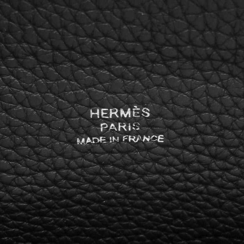 エルメス ショルダーバッグ ヴィドポッシュ ブラック/シルバー金具 トゴ B刻印 HERMES 黒