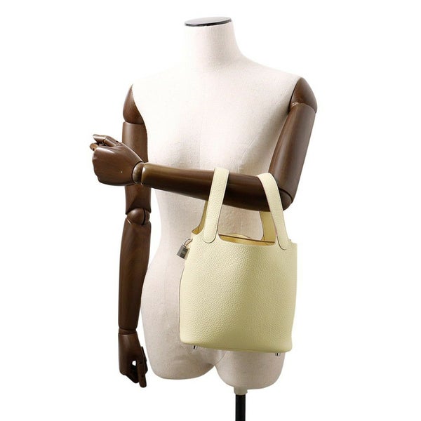 エルメス ハンドバッグ ピコタンロックPM ジョーヌミルトン/シルバー金具 トリヨンクレマンス W刻印 HERMES トートバッグ