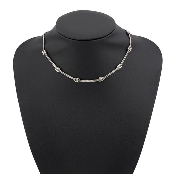 シャネル ネックレス ココマーク メタル A24B ABE254 CHANEL チョーカー アクセサリー