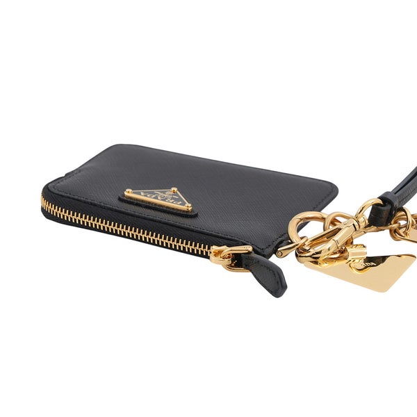 プラダ カードケース トライアングルロゴ カードホルダー サフィアーノレザー 1MC127 PRADA 財布 黒