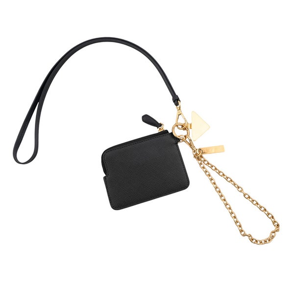 プラダ カードケース トライアングルロゴ カードホルダー サフィアーノレザー 1MC127 PRADA 財布 黒
