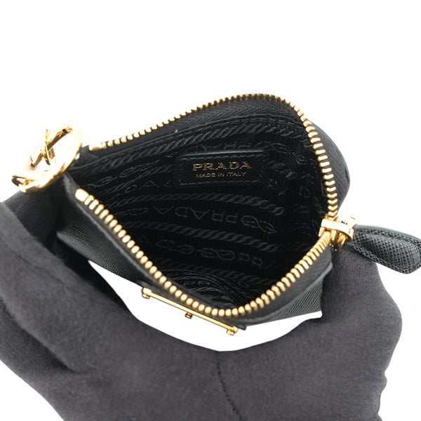 プラダ カードケース トライアングルロゴ カードホルダー サフィアーノレザー 1MC127 PRADA 財布 黒