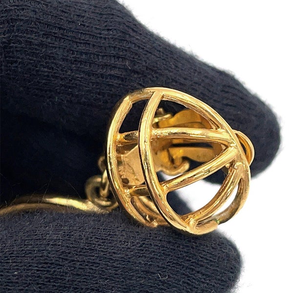 シャネル イヤリング ココマーク 鳥かごモチーフ メタル 93A CHANEL アクセサリー