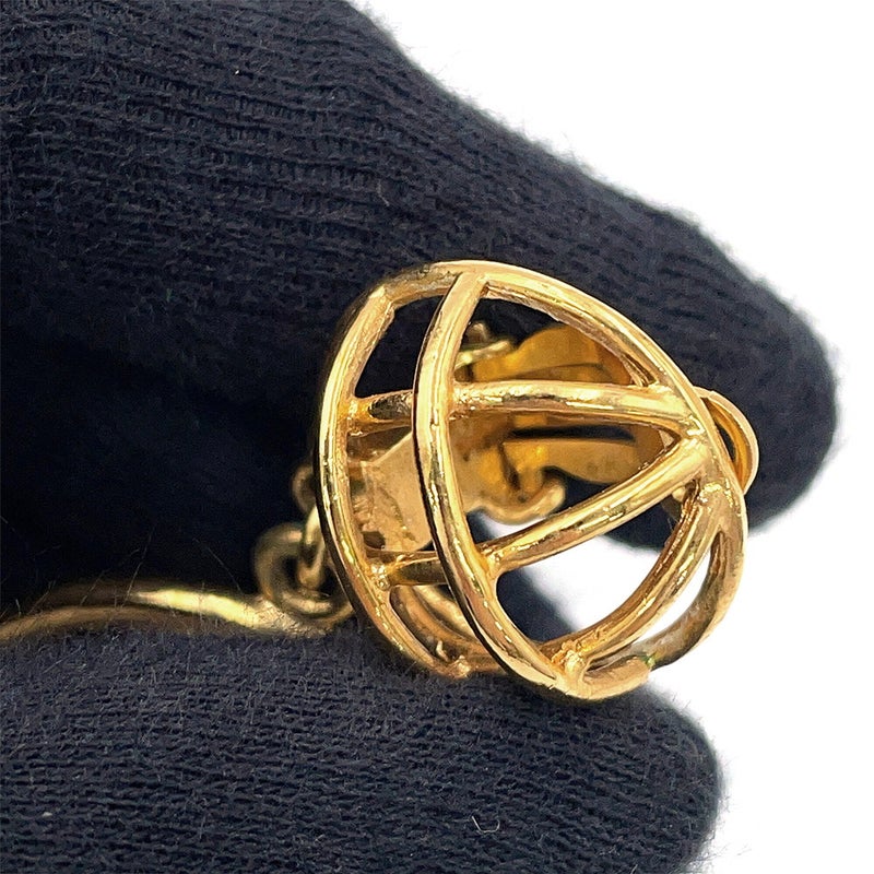 シャネル イヤリング ココマーク 鳥かごモチーフ メタル 93A CHANEL アクセサリー