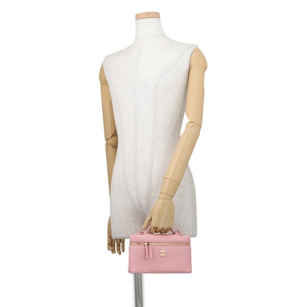 シャネル チェーンショルダーバッグ マトラッセ ココマーク スリム バニティ レザー AP5346 CHANEL ヴァニティ 2way