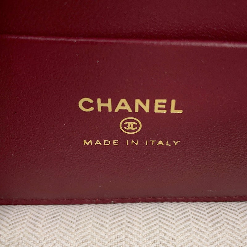 シャネル チェーンショルダーバッグ マトラッセ ココマーク スリム バニティ レザー AP5346 CHANEL ヴァニティ 2way