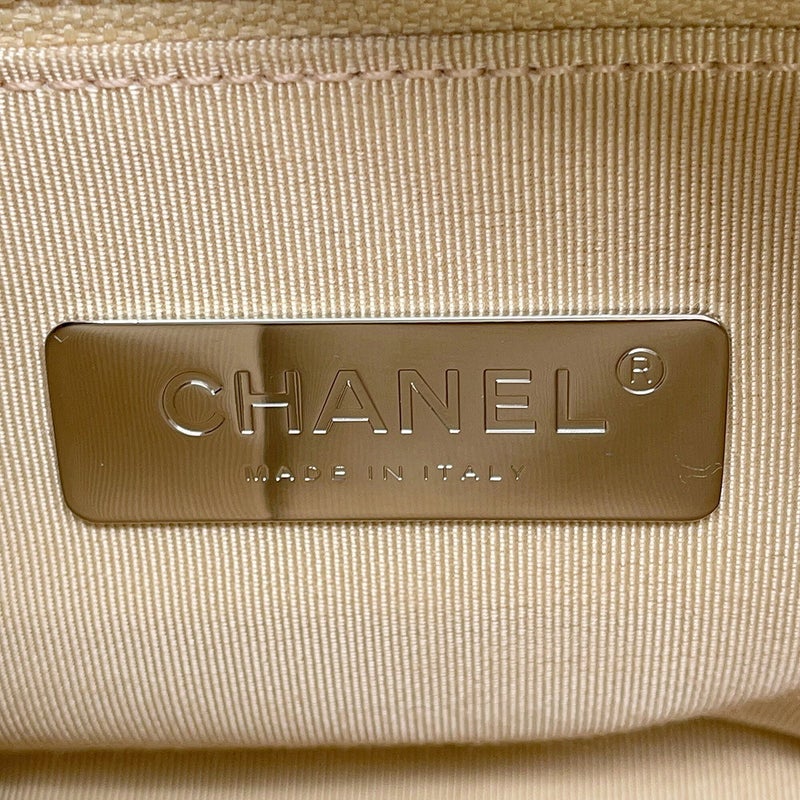 シャネル チェーンショルダーバッグ シェブロン ココマーク ガブリエル ドゥ シャネル スモール ホーボーバッグ A91810 Vステッチ 白