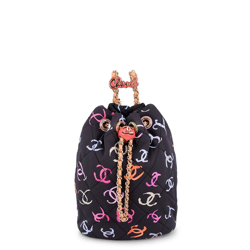 シャネル リュック マトラッセ ココマーク バックパック プリントファブリック レザー AS4810 CHANEL リュックサック
