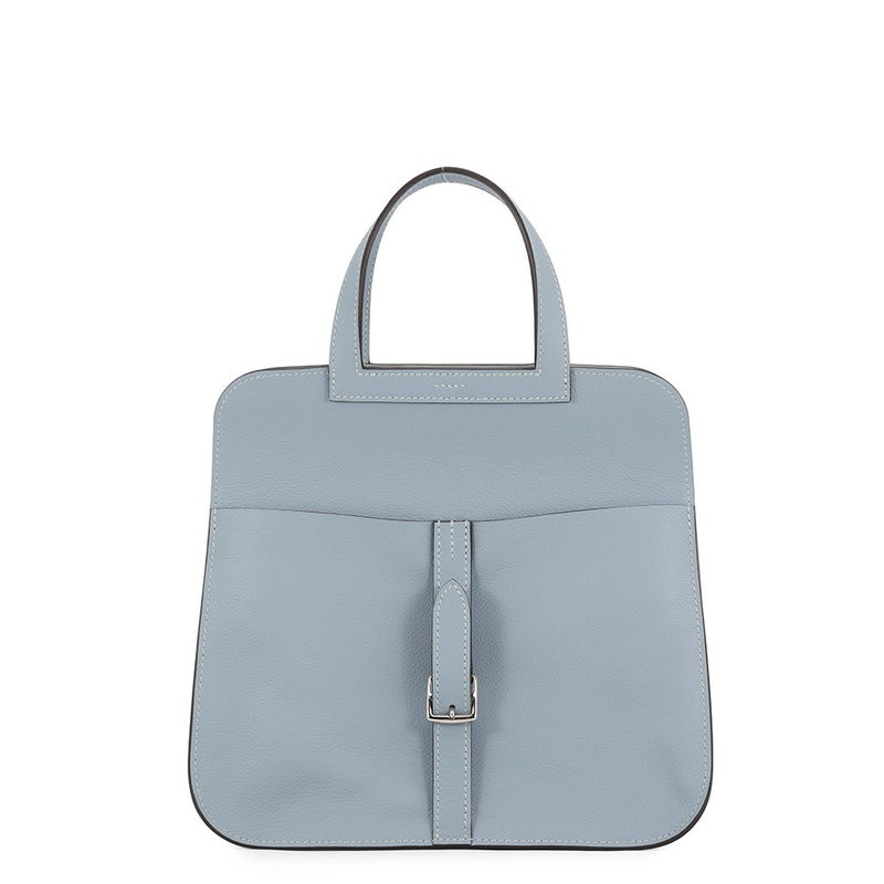 エルメス ハンドバッグ アルザン25 ヴェルソ ブルーラン/ブルーグラシエ/シルバー金具 エバーカラー U刻印 2wayショルダー