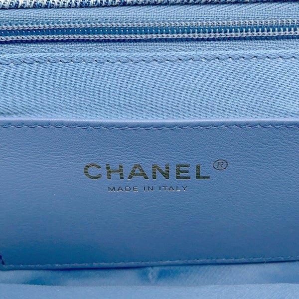 シャネル チェーンショルダーバッグ クラシック ラージ フラップ バッグ ココマーク マトラッセ デニム AS5737 CHANEL