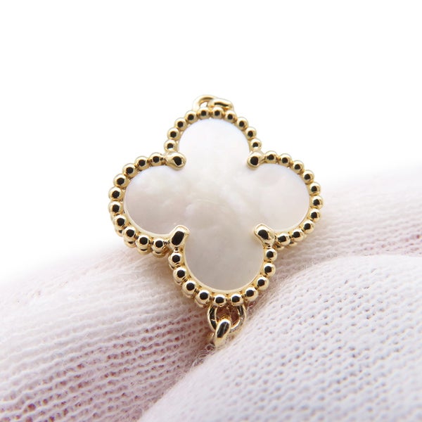 ヴァンクリーフ＆アーペル ブレスレット ヴィンテージ アルハンブラ 5モチーフ マザーオブパール K18YGイエローゴールド VCARA41800