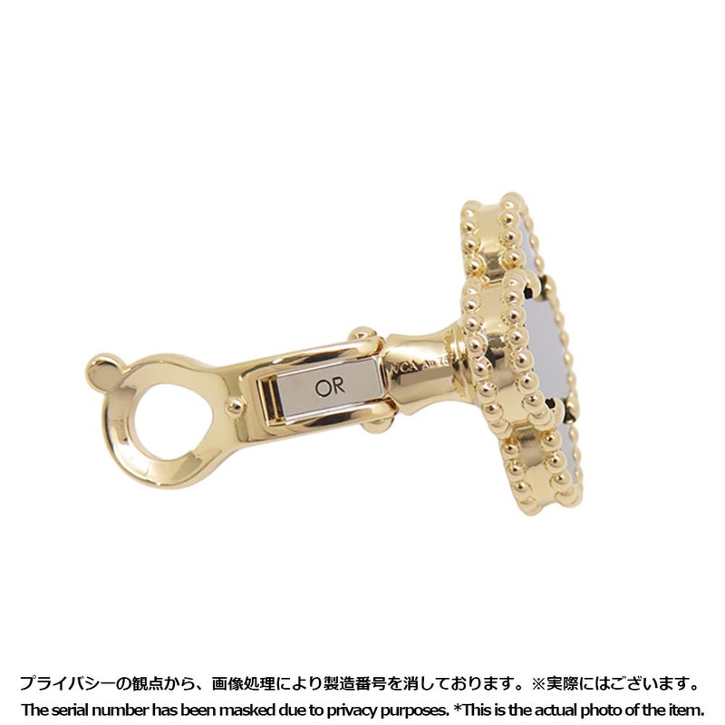 ヴァンクリーフ&アーペル ピアス ヴィンテージ アルハンブラ イヤリング オニキス K18YGイエローゴールド VCARA44200