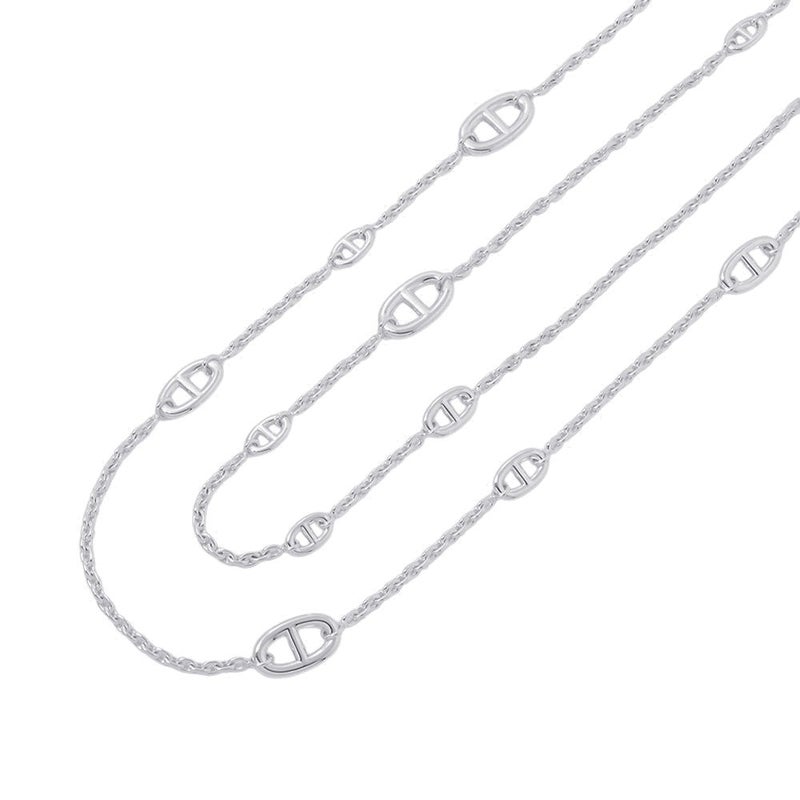エルメス ネックレス シェーヌダンクル ファランドール SV925シルバー サイズ120 HERMES ロングネックレス ジュエリー
