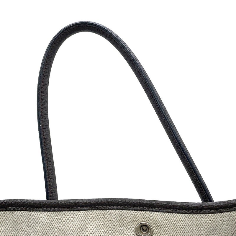 エルメス トートバッグ ガーデンパーティPM エベンヌ/シルバー金具 ネゴンダ Y刻印 HERMES Garden Party