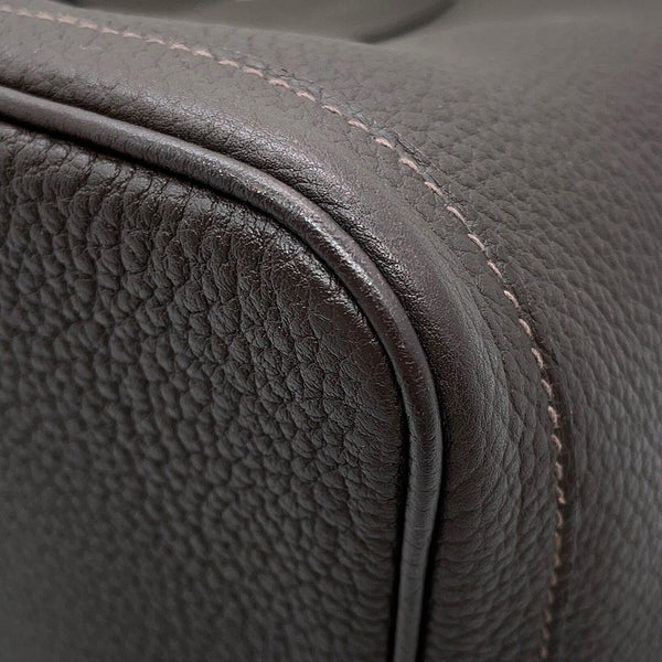 エルメス トートバッグ ガーデンパーティPM エベンヌ/シルバー金具 ネゴンダ Y刻印 HERMES Garden Party