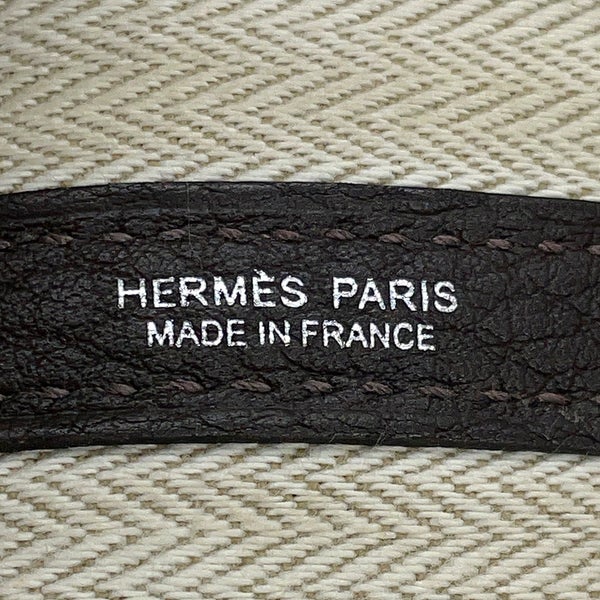 エルメス トートバッグ ガーデンパーティPM エベンヌ/シルバー金具 ネゴンダ Y刻印 HERMES Garden Party