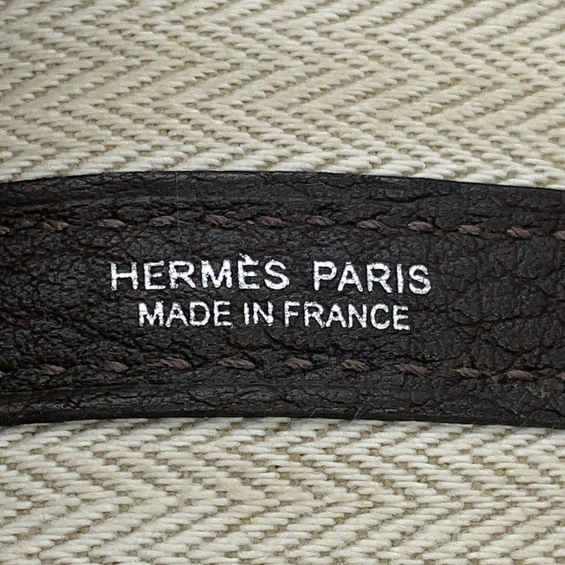 エルメス トートバッグ ガーデンパーティPM エベンヌ/シルバー金具 ネゴンダ Y刻印 HERMES Garden Party