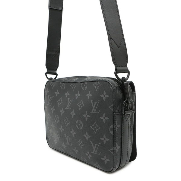 ルイヴィトン ショルダーバッグ モノグラム・エクリプス スティーマー・メッセンジャー M45585 ブラック 黒