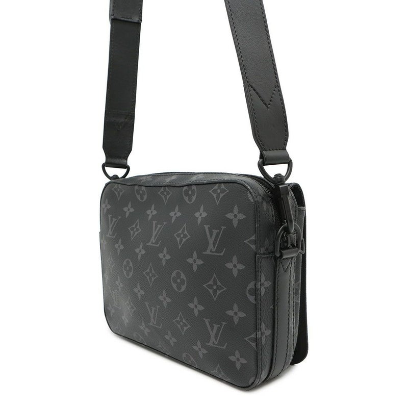 ルイヴィトン ショルダーバッグ モノグラム・エクリプス スティーマー・メッセンジャー M45585 ブラック 黒