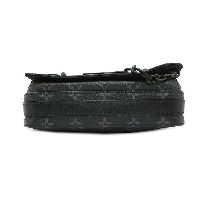 ルイヴィトン ショルダーバッグ モノグラム・エクリプス スティーマー・メッセンジャー M45585 ブラック 黒