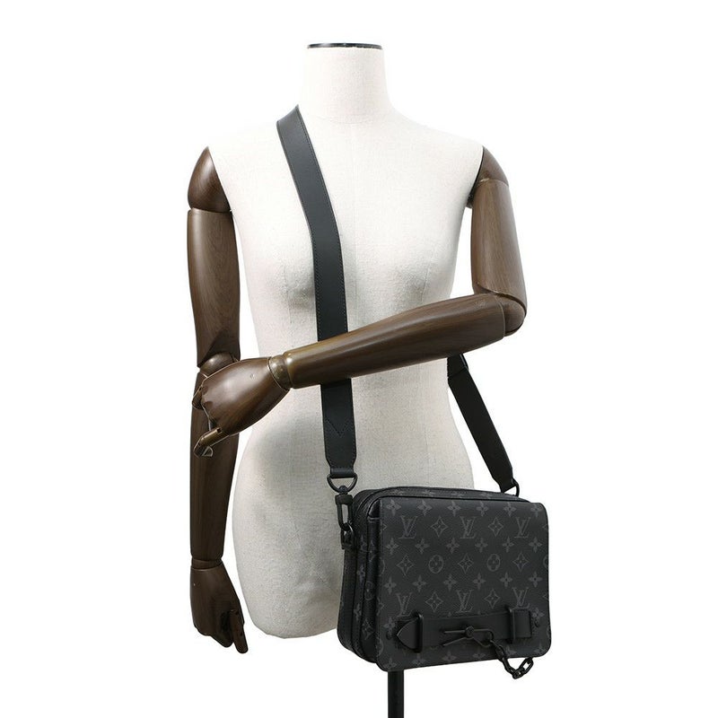 ルイヴィトン ショルダーバッグ モノグラム・エクリプス スティーマー・メッセンジャー M45585 ブラック 黒