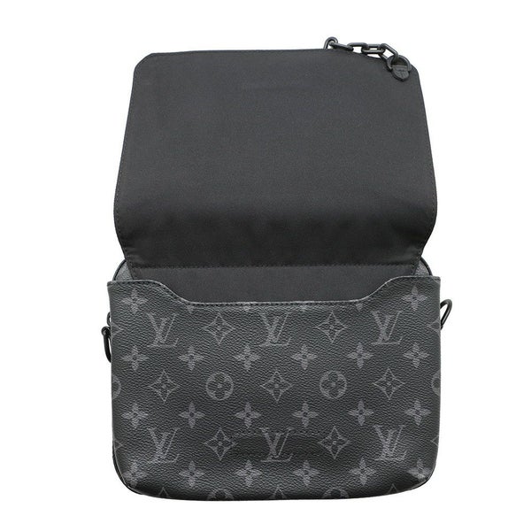 ルイヴィトン ショルダーバッグ モノグラム・エクリプス スティーマー・メッセンジャー M45585 ブラック 黒