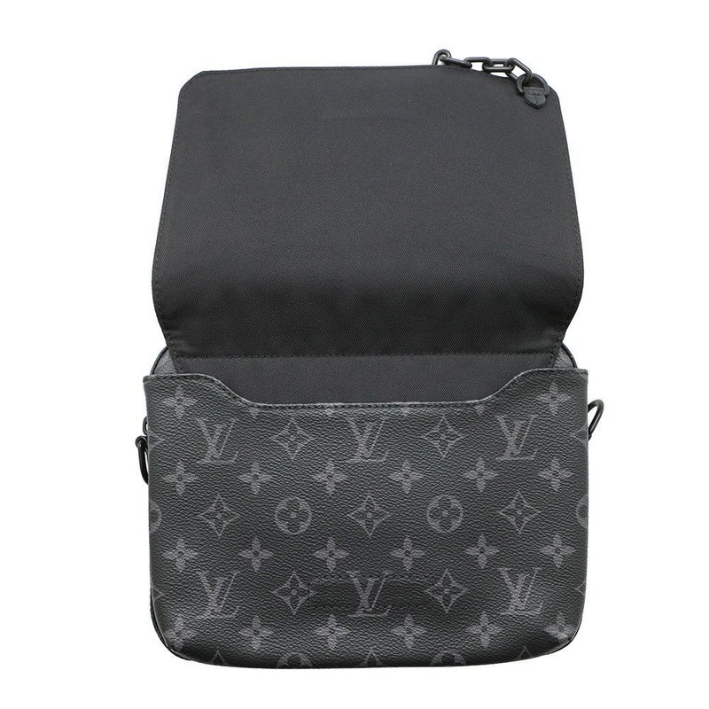 ルイヴィトン ショルダーバッグ モノグラム・エクリプス スティーマー・メッセンジャー M45585 ブラック 黒