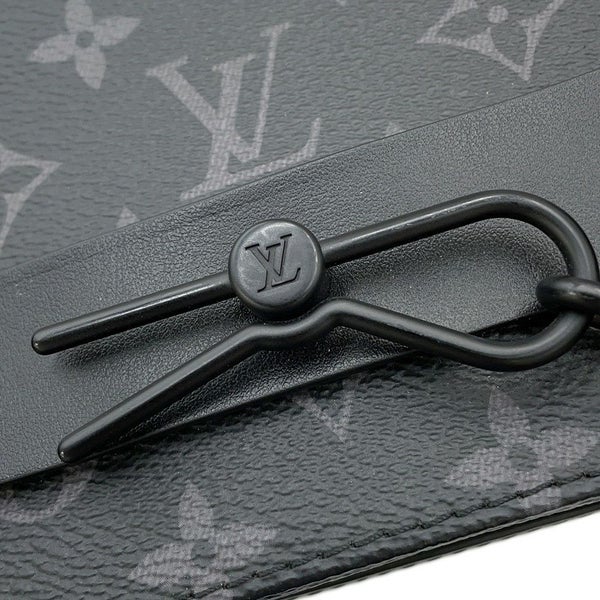 ルイヴィトン ショルダーバッグ モノグラム・エクリプス スティーマー・メッセンジャー M45585 ブラック 黒