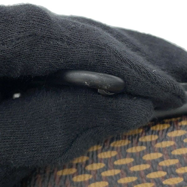 ルイヴィトン ショルダーバッグ ダミエ・ジャイアント NIGOコラボ ダブルフォンポーチ N40377 ブラック 黒