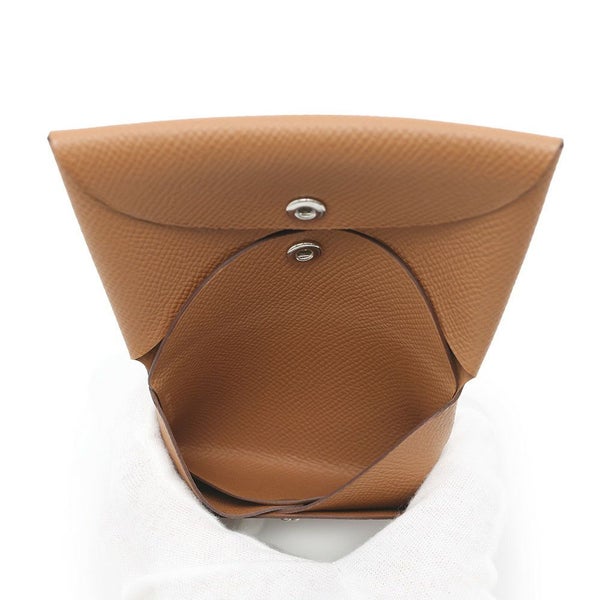 エルメス コインケース カルヴィ デュオ ゴールド/シルバー金具 エプソン K刻印 HERMES 財布