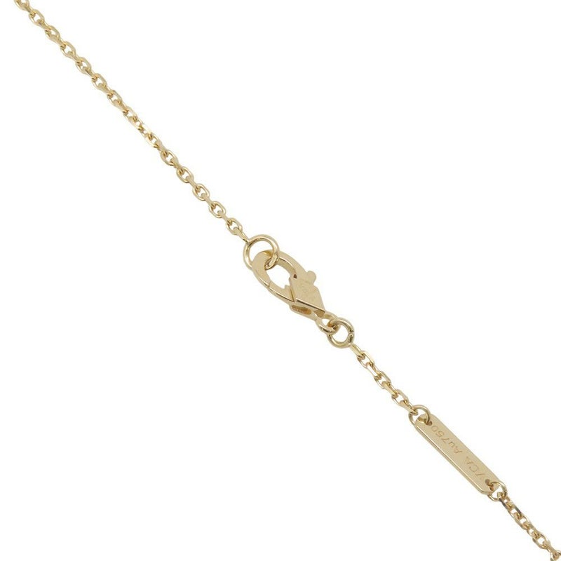 ヴァンクリーフ&アーペル ネックレス ヴィンテージ アルハンブラ ペンダント ギヨシェ K18YGイエローゴールド VCARP4KL00