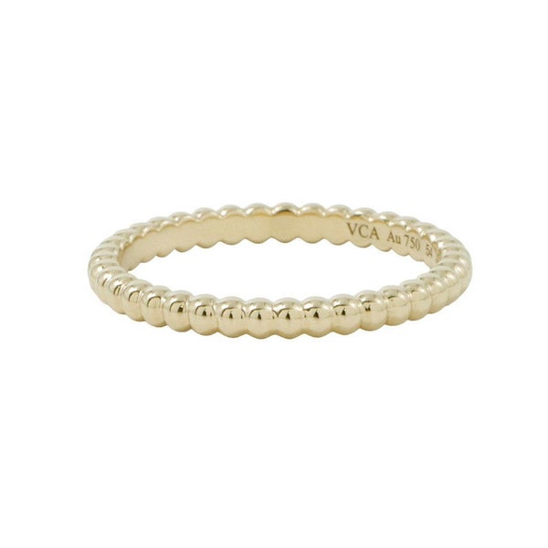 ヴァンクリーフ&アーペル リング ペルレ ゴールドパール スモール K18YGイエローゴールド サイズ54 VCARN95Q54 指輪