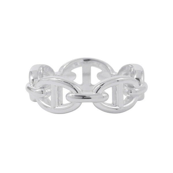 エルメス リング シェーヌダンクル アンシェネPM SV925シルバー リングサイズ59 HERMES ジュエリー