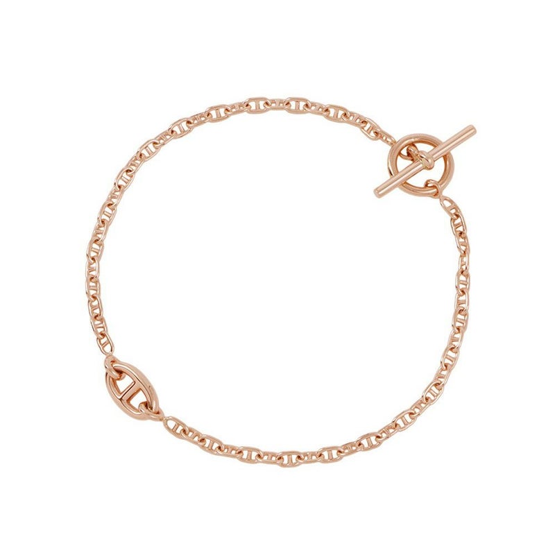 エルメス ブレスレット シェーヌダンクル ニューファランドール K18PGピンクゴールド サイズSH HERMES ジュエリー