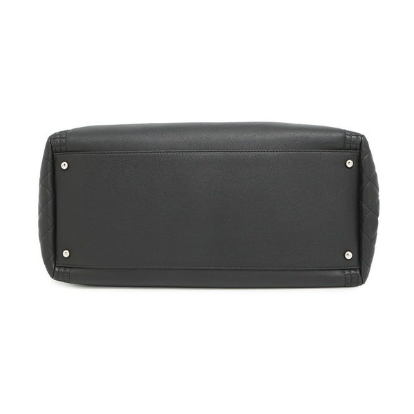 シャネル チェーントートバッグ ココマーク マトラッセ ラムスキン A67172 CHANEL 黒