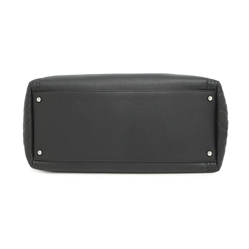 シャネル チェーントートバッグ ココマーク マトラッセ ラムスキン A67172 CHANEL 黒