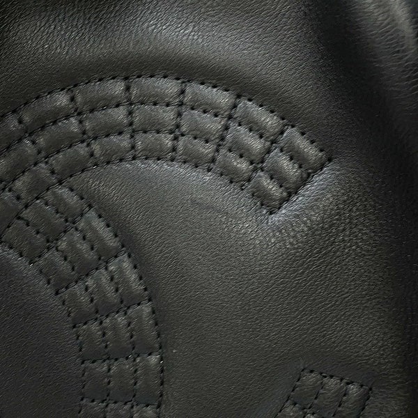 シャネル チェーントートバッグ ココマーク マトラッセ ラムスキン A67172 CHANEL 黒