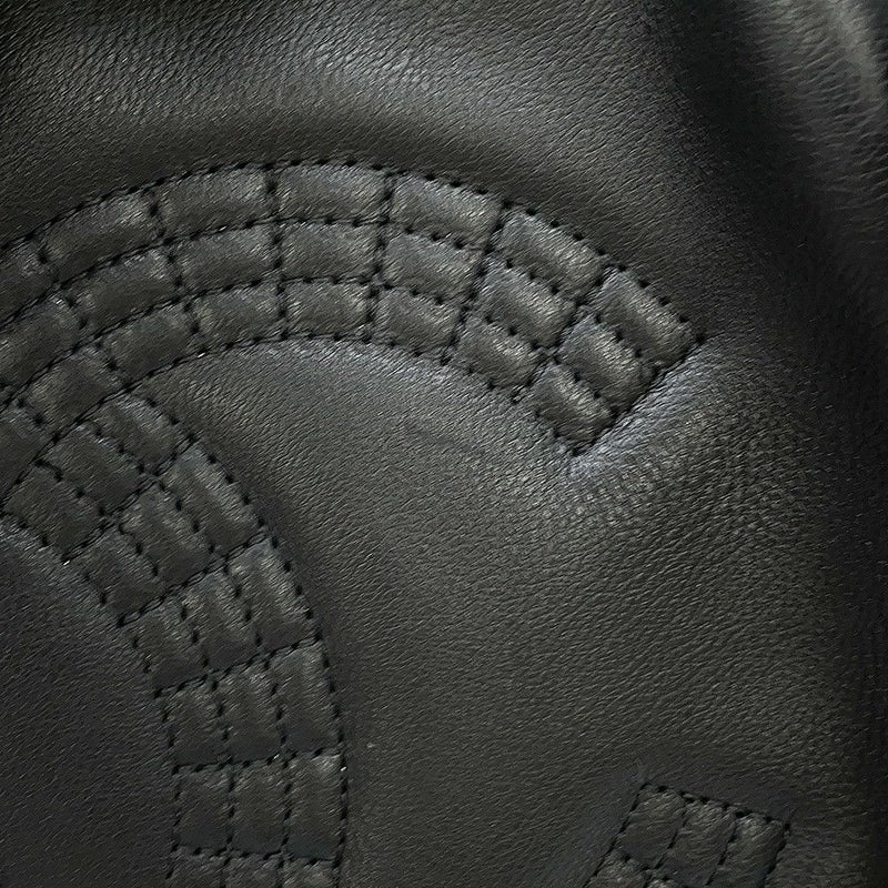 シャネル チェーントートバッグ ココマーク マトラッセ ラムスキン A67172 CHANEL 黒