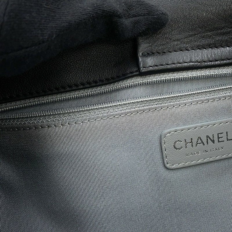 シャネル チェーントートバッグ ココマーク マトラッセ ラムスキン A67172 CHANEL 黒