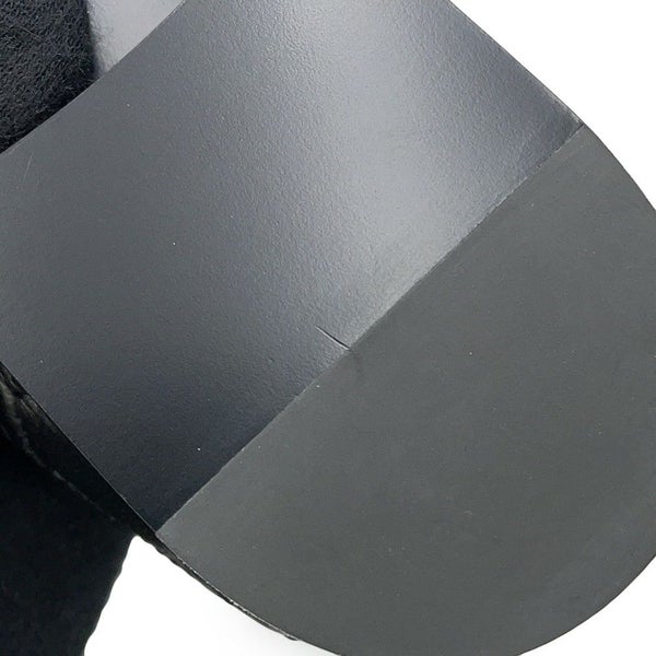 シャネル パンプス ココマーク バレエシューズ ラムスキン エナメル レディースサイズ37 1/2C G40110 CHANEL 靴 黒