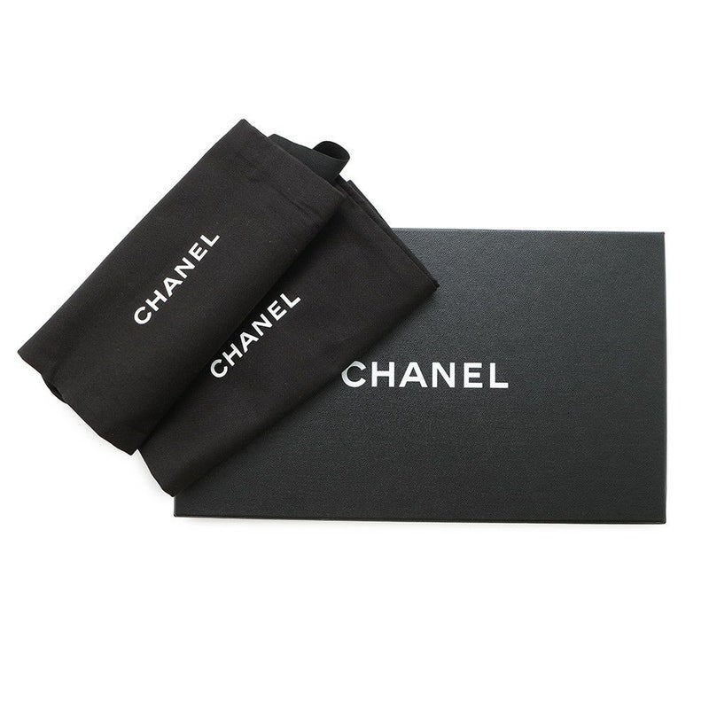 シャネル パンプス ココマーク バレエシューズ ラムスキン エナメル レディースサイズ37 1/2C G40110 CHANEL 靴 黒